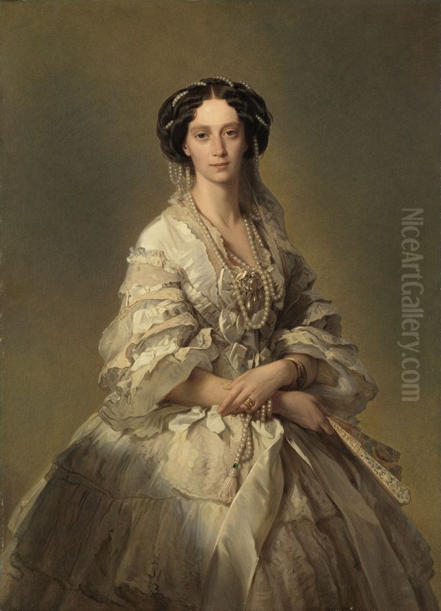 Zarin Marie Alexandrowna von Russland Oil Painting by Franz Xavier Winterhalter
