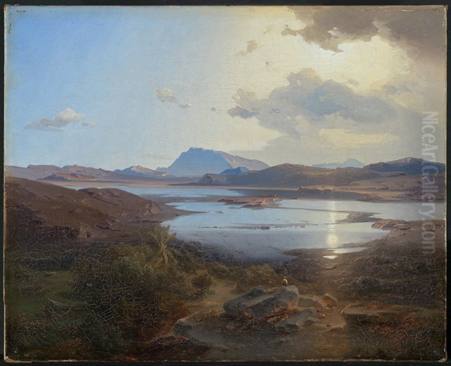 Der Kopaisee Oil Painting by Carl Rottmann