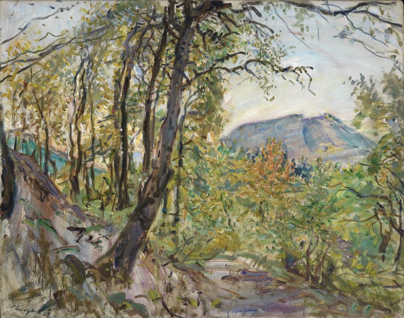 Pfalzische Landschaft Oil Painting by Max Slevogt