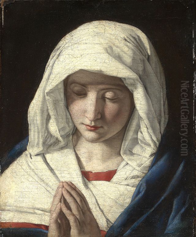 Betende Maria Oil Painting by Giovanni Battista Salvi da Sassoferrato