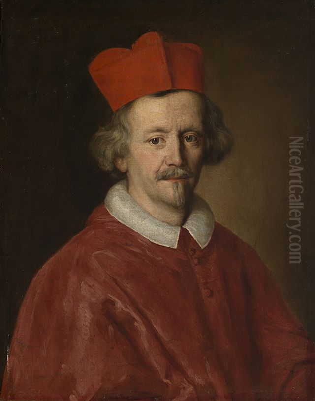 Portret van kardinaal Giulio Spinola (1612-1691) Oil Painting by Jacob Ferdinand Voet