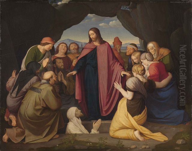 Auferweckung des Lazarus Oil Painting by Johann Friedrich Overbeck