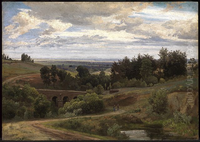 Das Melbtal bei Bonn Oil Painting by Johann Wilhelm Schirmer