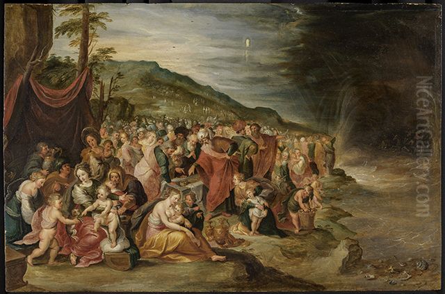 Israeliten nach dem Roten Meer Oil Painting by Frans Francken I