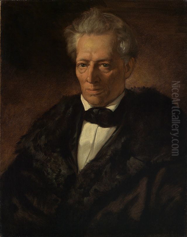 Bildnis Professor Karl Theodor Welcker Oil Painting by Anselm Friedrich Feuerbach