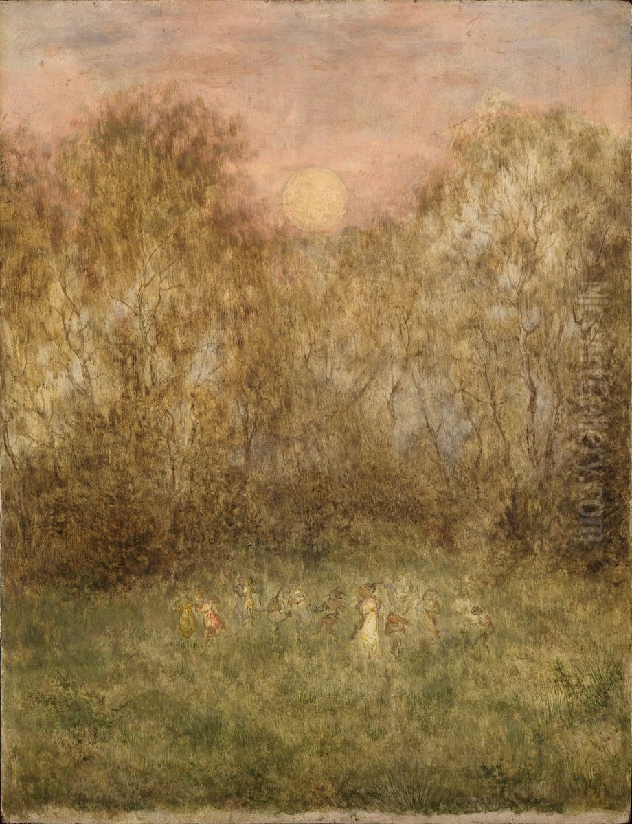 In the moonlight Oil Painting by Wilhelm Steinhausen