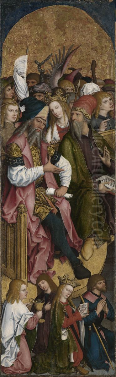 Disputatio zwischen Propheten und Heiligen Oil Painting by Hans Maler Zu Schwaz