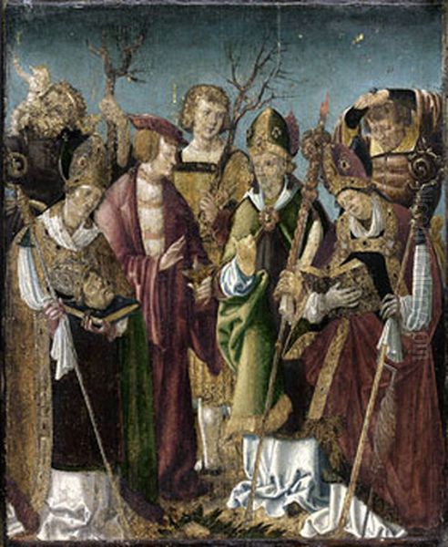 Sieben heilige Nothelfer Oil Painting by Hans Burgkmair the elder