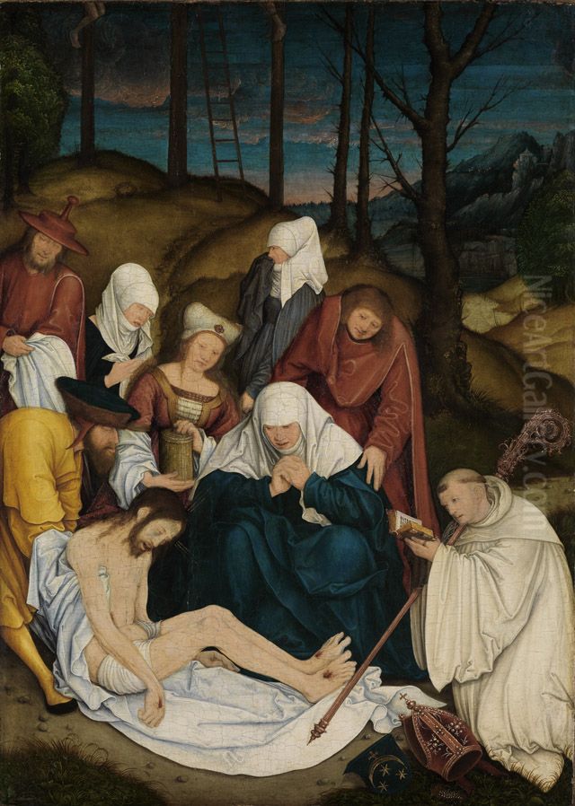 Beweinung Christi Oil Painting by Bernhard Strigel