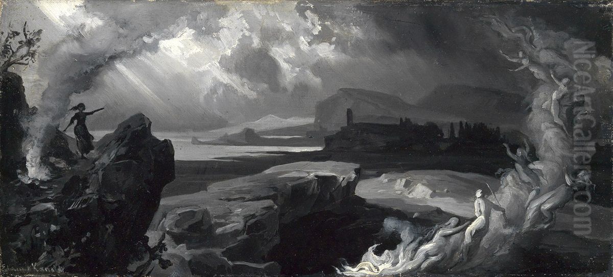 Klassische Walpurgisnacht Oil Painting by Edmund Friedrich Kanoldt