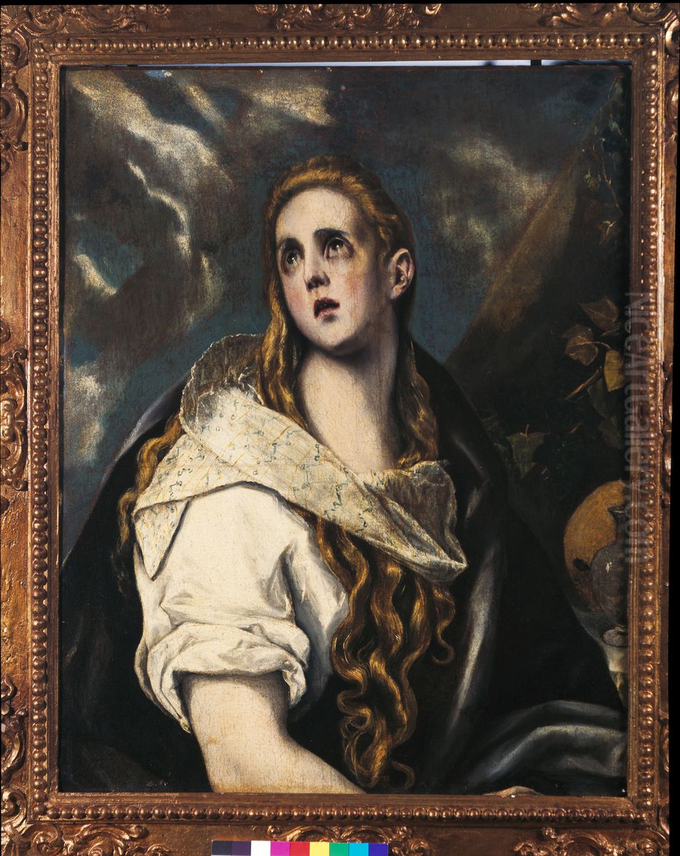 The Penitent Magdalene Oil Painting by El Greco