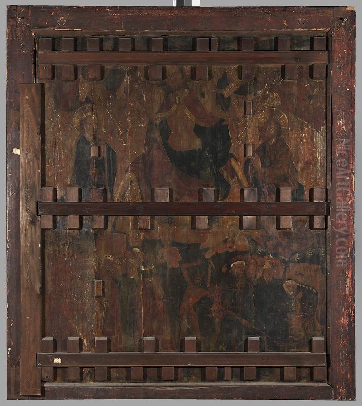 Resurrection of Christ; reverse: Last judgement Oil Painting by Mikolaj Obilman