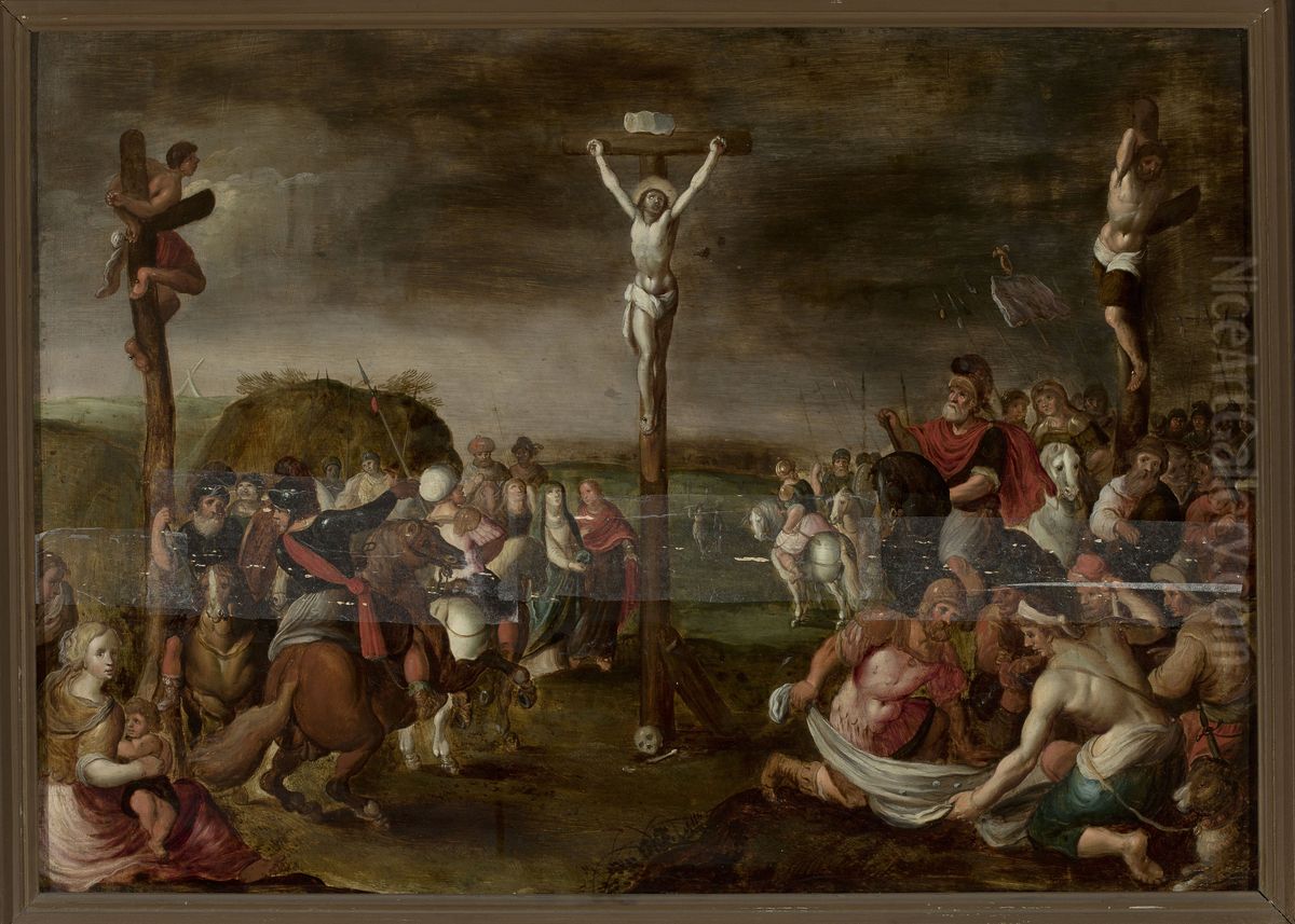 35-38; Mark 15:24-28; Luke 23:33; John 19:18-20) Oil Painting by Frans Francken the Younger