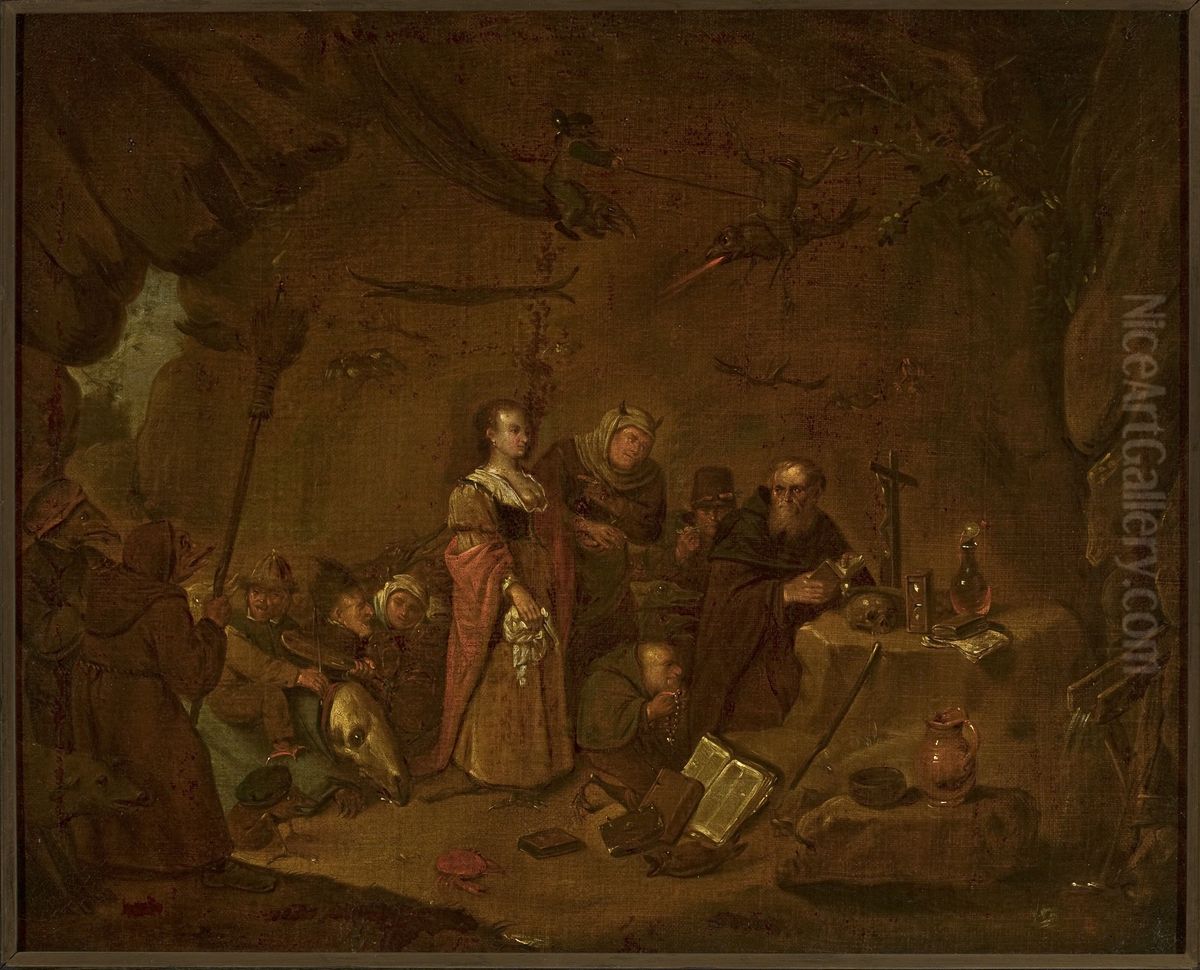 Temptation of St. Anthony Oil Painting by David Teniers the Younger