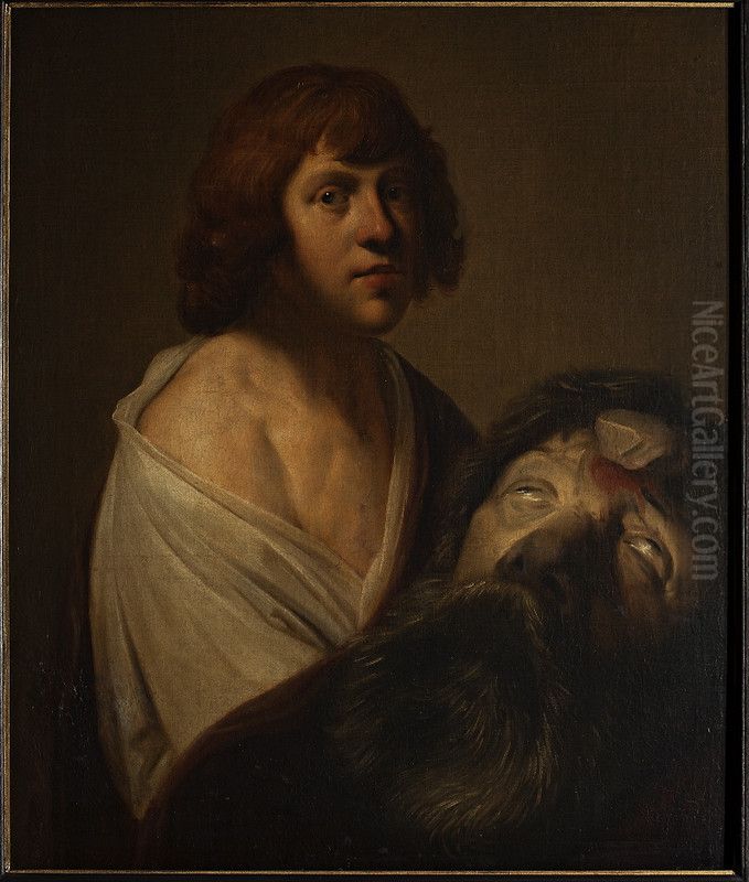 David with Goliath's head Oil Painting by Pieter de Grebber