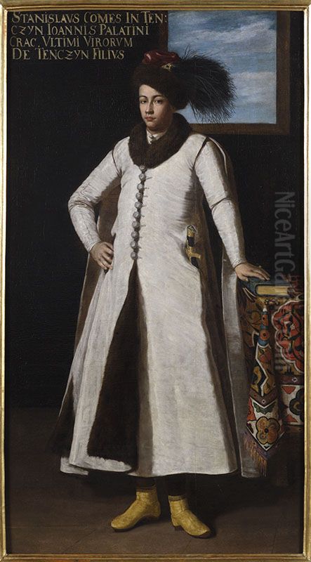 Portrait of Stanislaw Teczynski (1611-1634) Oil Painting by Tommaso Dolabella