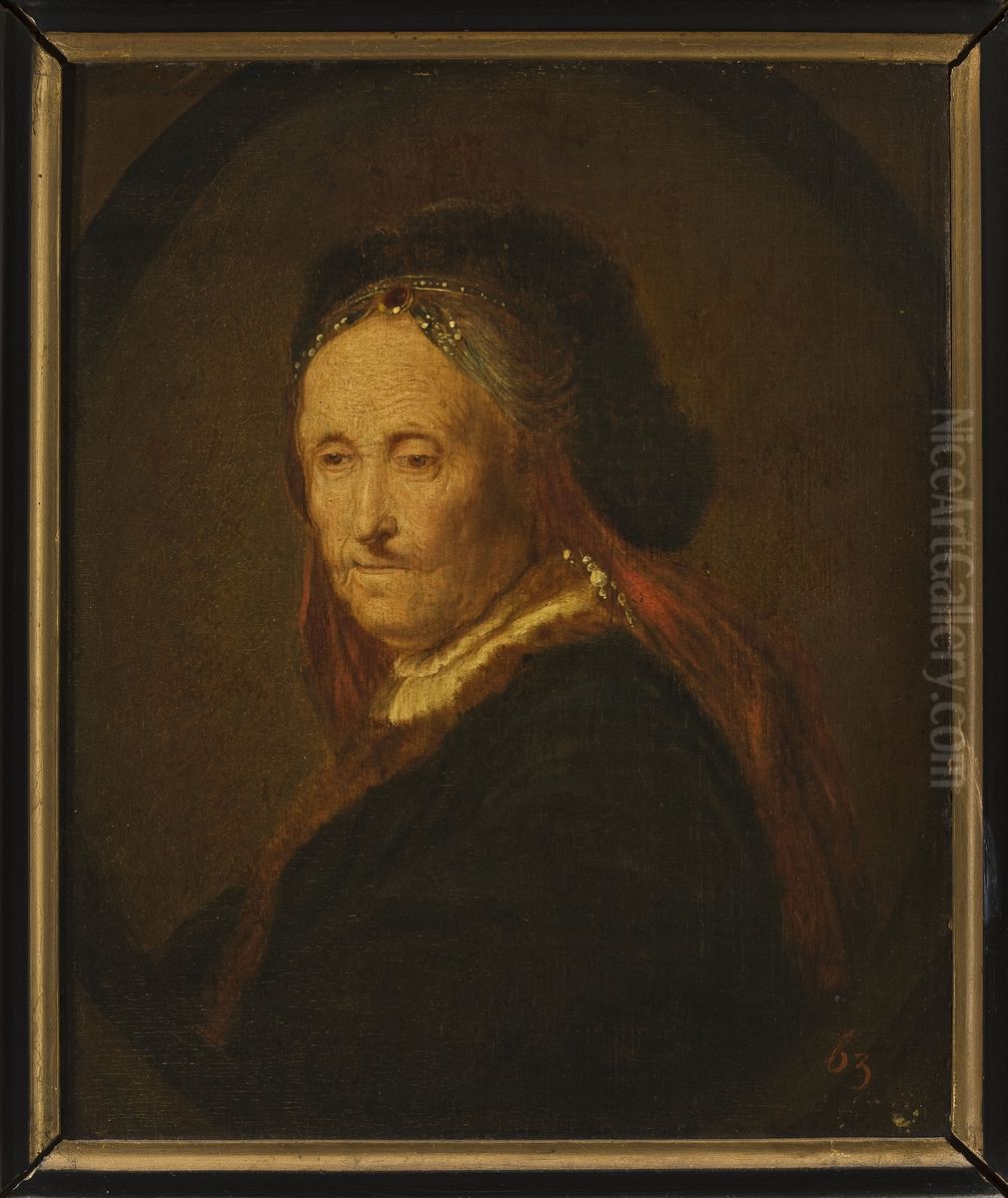 Portrait of Rembrandt's mother (?) Oil Painting by Rembrandt