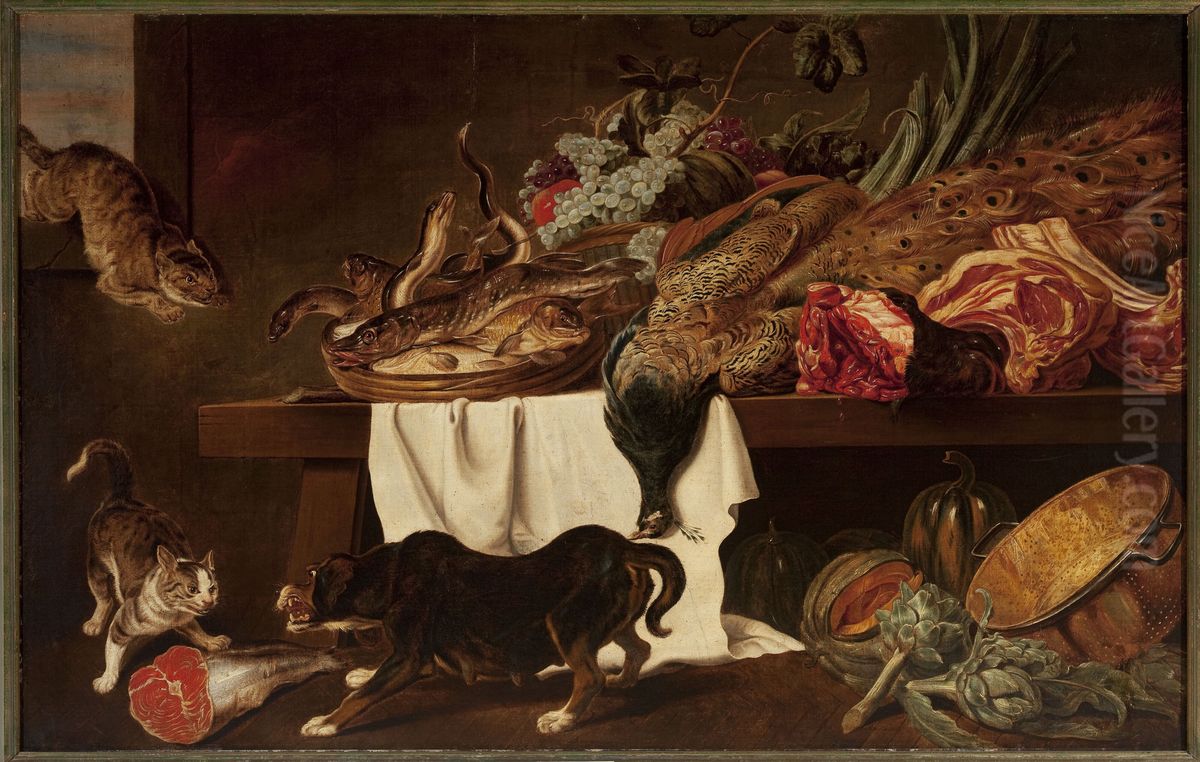 Pantry Oil Painting by Frans Snyders
