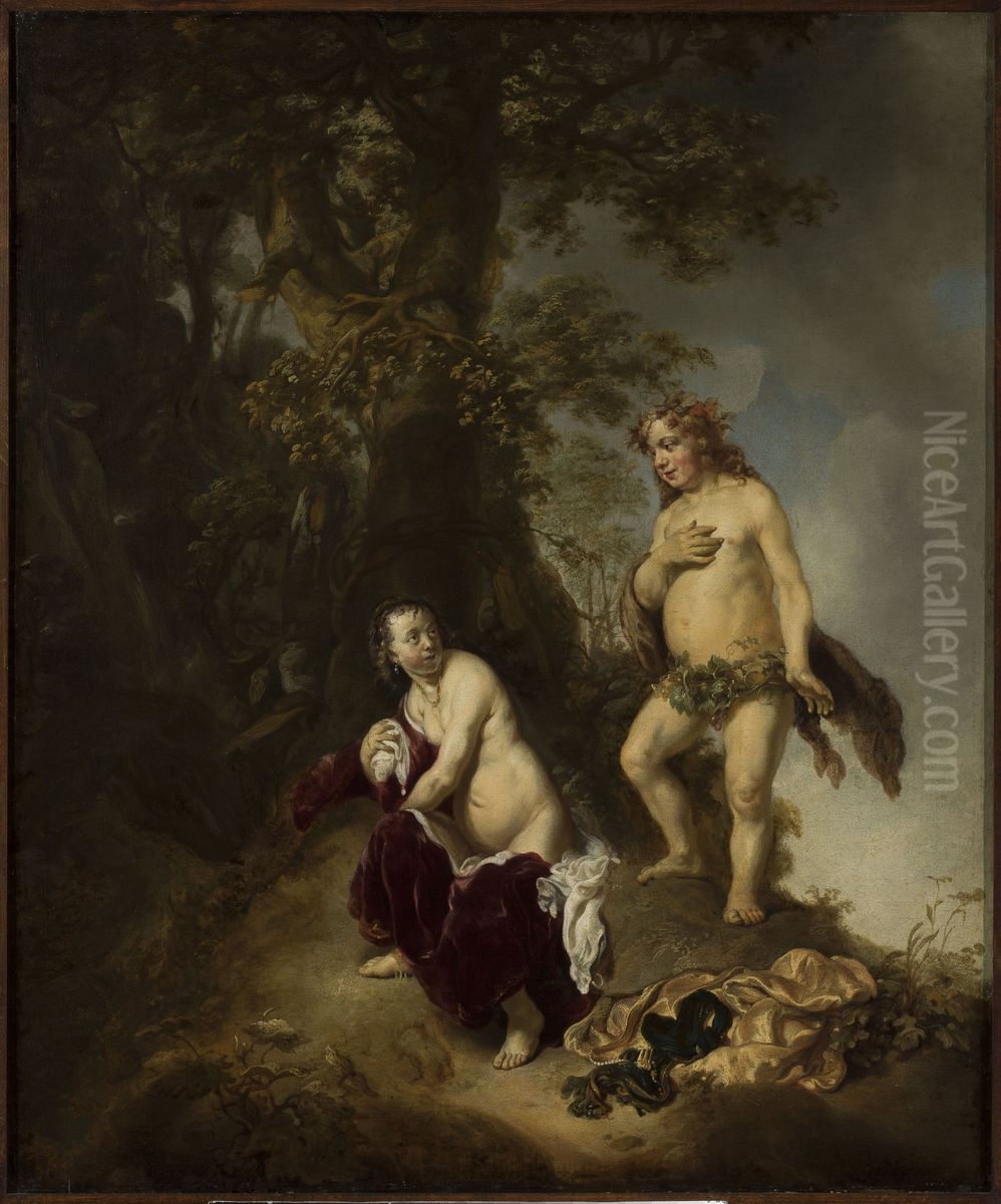 Bacchus and Ariadne Oil Painting by Jan van Noordt