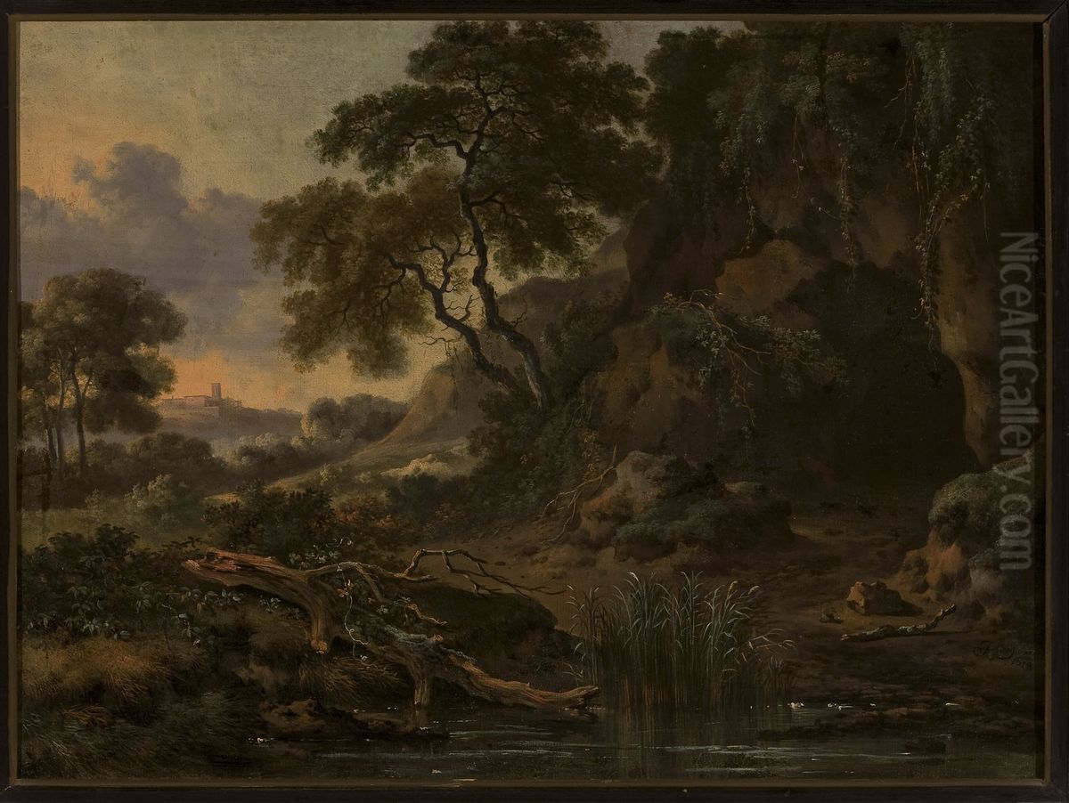 Landscape Oil Painting by Jan Wijnants