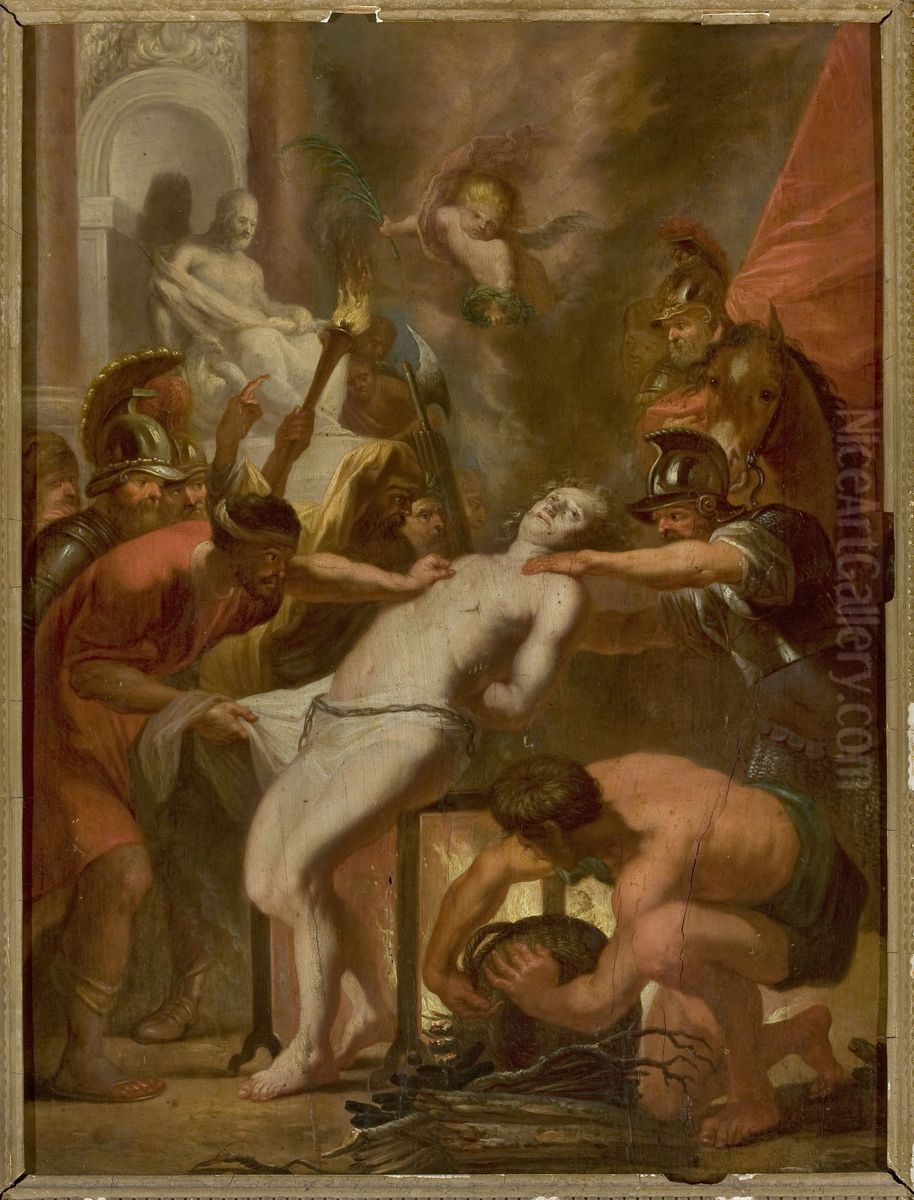 Martyrdom of St. Lawrence Oil Painting by (studio of) Rubens, Peter Paul