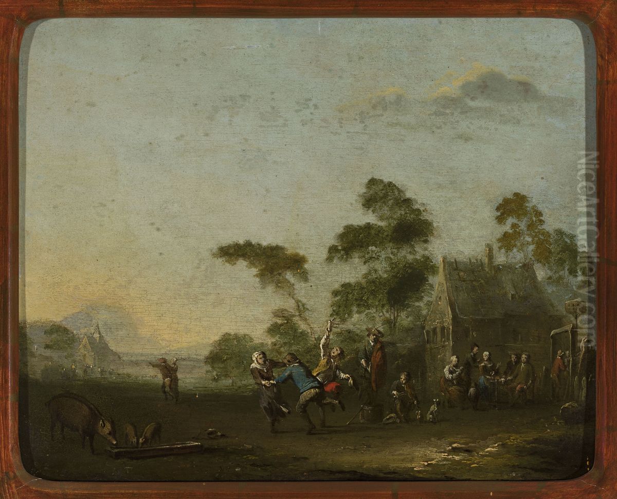 Merry-making in the countryside Oil Painting by Norbert Grund