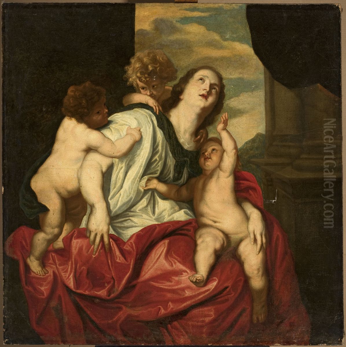 Charity Oil Painting by Sir Anthony Van Dyck