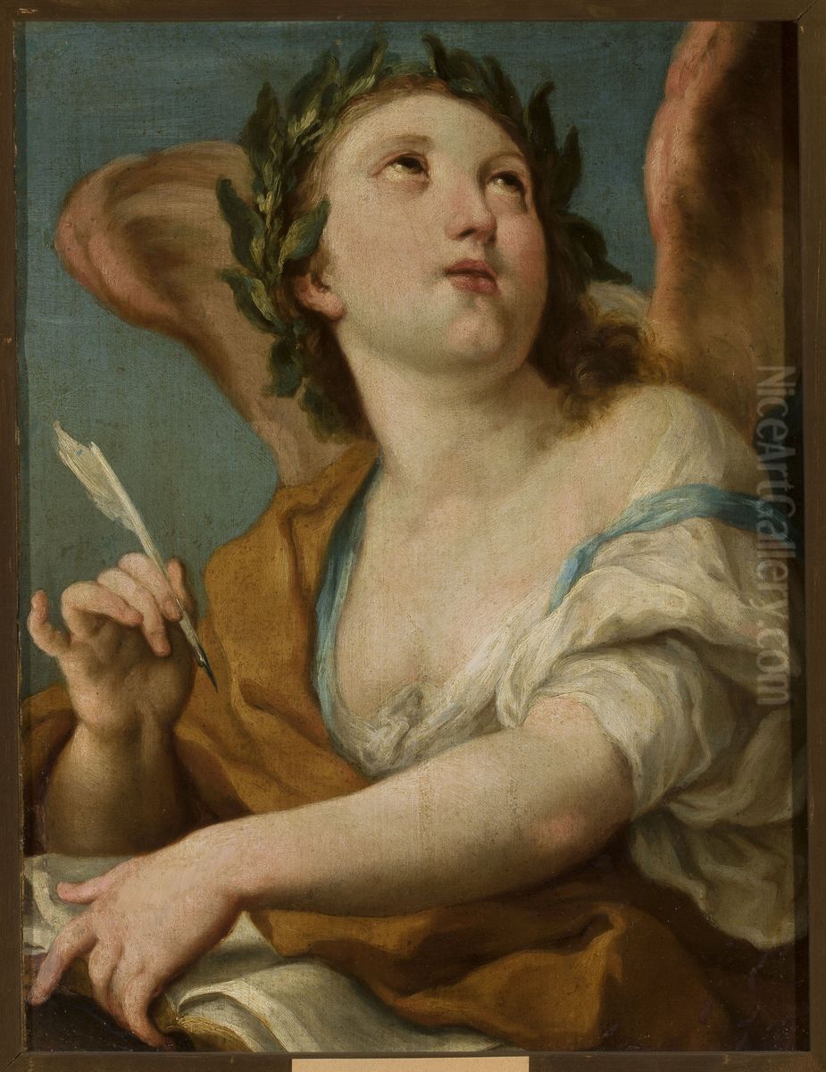 Allegory of poetry Oil Painting by Sebastiano Conca