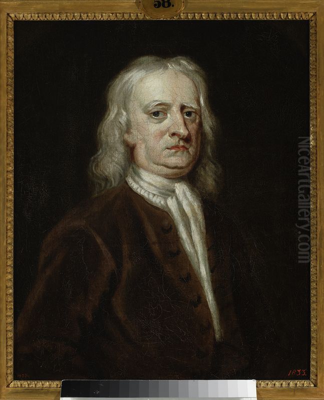 Portrait of Isaac Newton Oil Painting by John Vanderbank