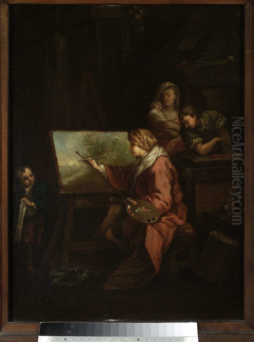 In the painter's studio (