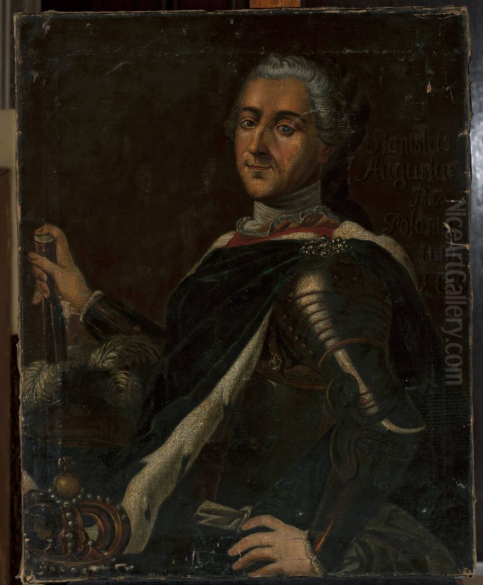 Portrait of Stanislaw August Poniatowski Oil Painting by Marcello Bacciarelli