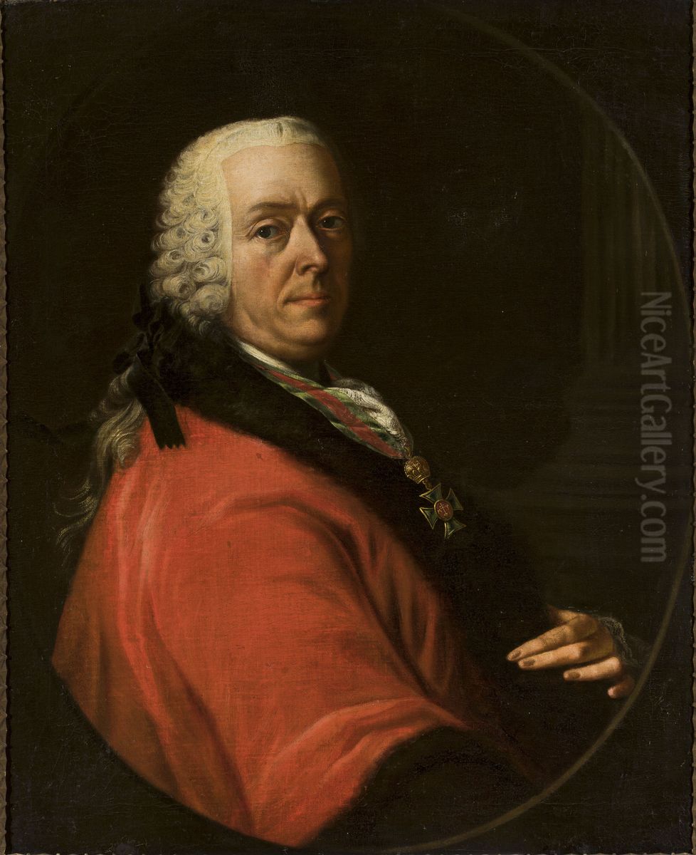 Portrait of count Gaspar Paris Anton Oil Painting by Philipp Haller