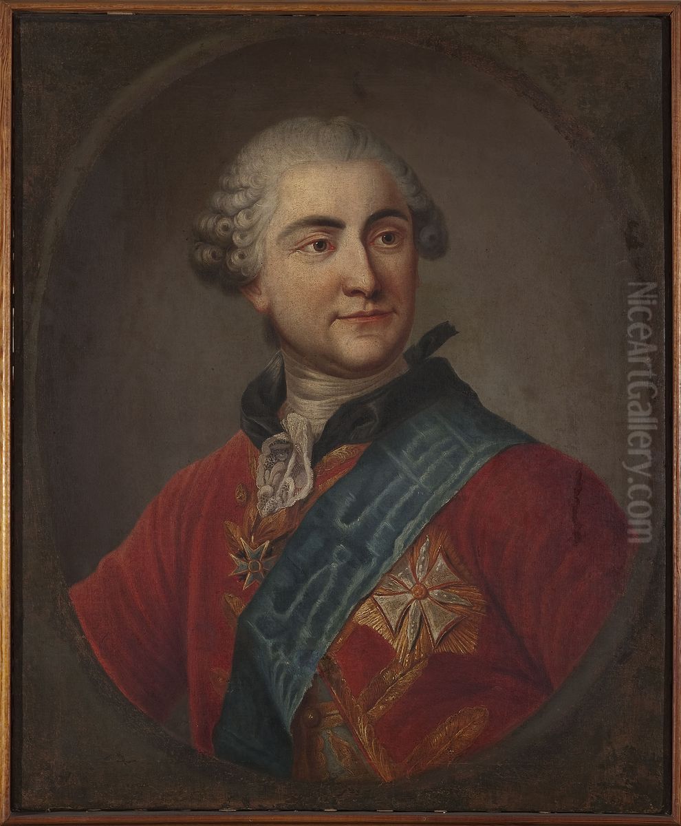 Portrait of Stanislaw August Poniatowski Oil Painting by Marcello Bacciarelli