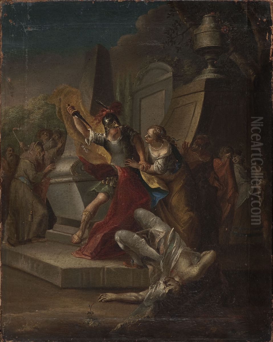 Scene of the crime Oil Painting by Franciszek Smuglewicz