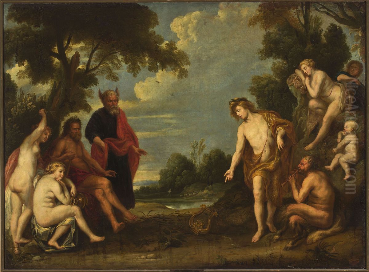 Judgement of Midas Oil Painting by Jacob Jordaens