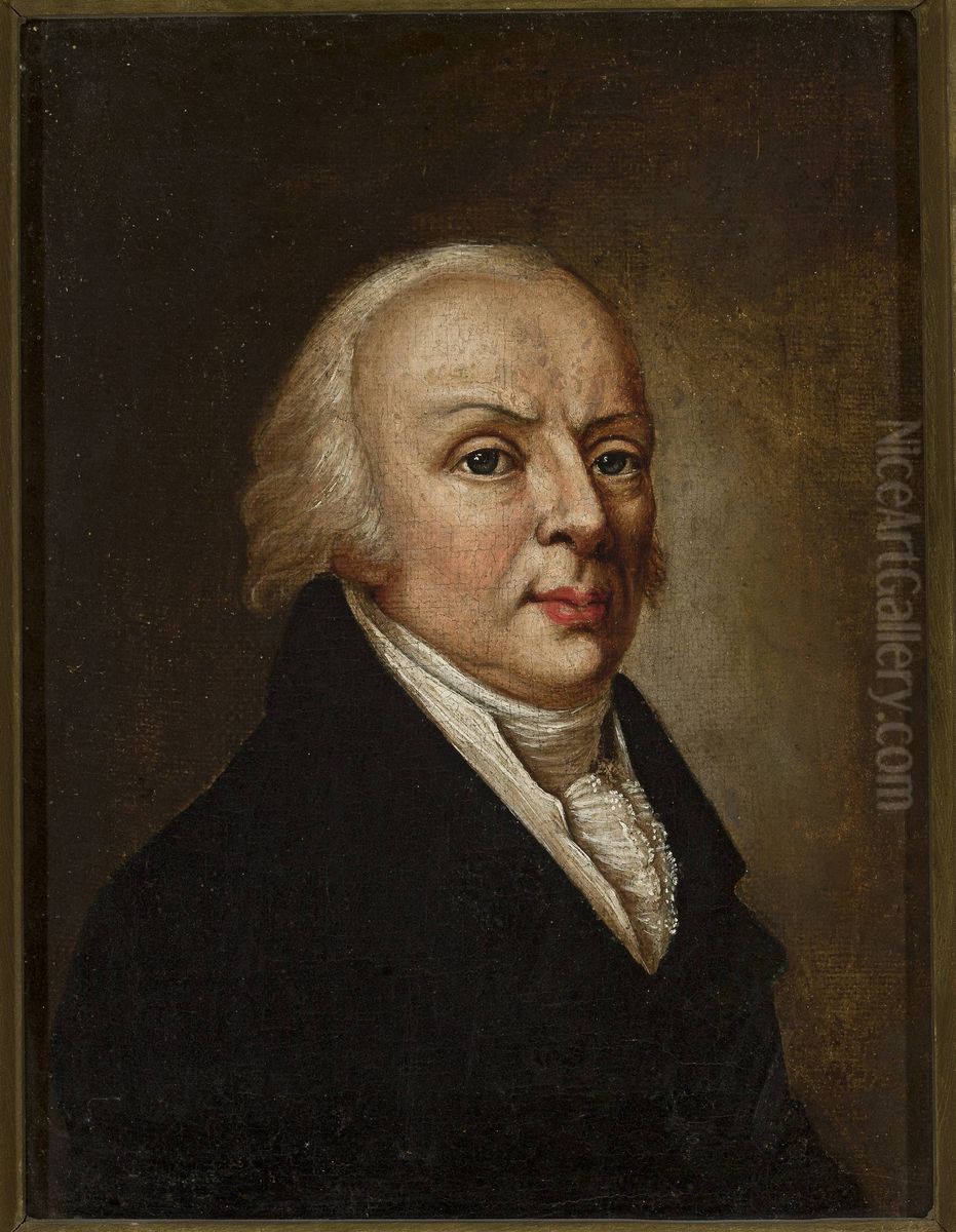 Portrait of Jedrzej Sniadecki Oil Painting by Franciszek Smuglewicz