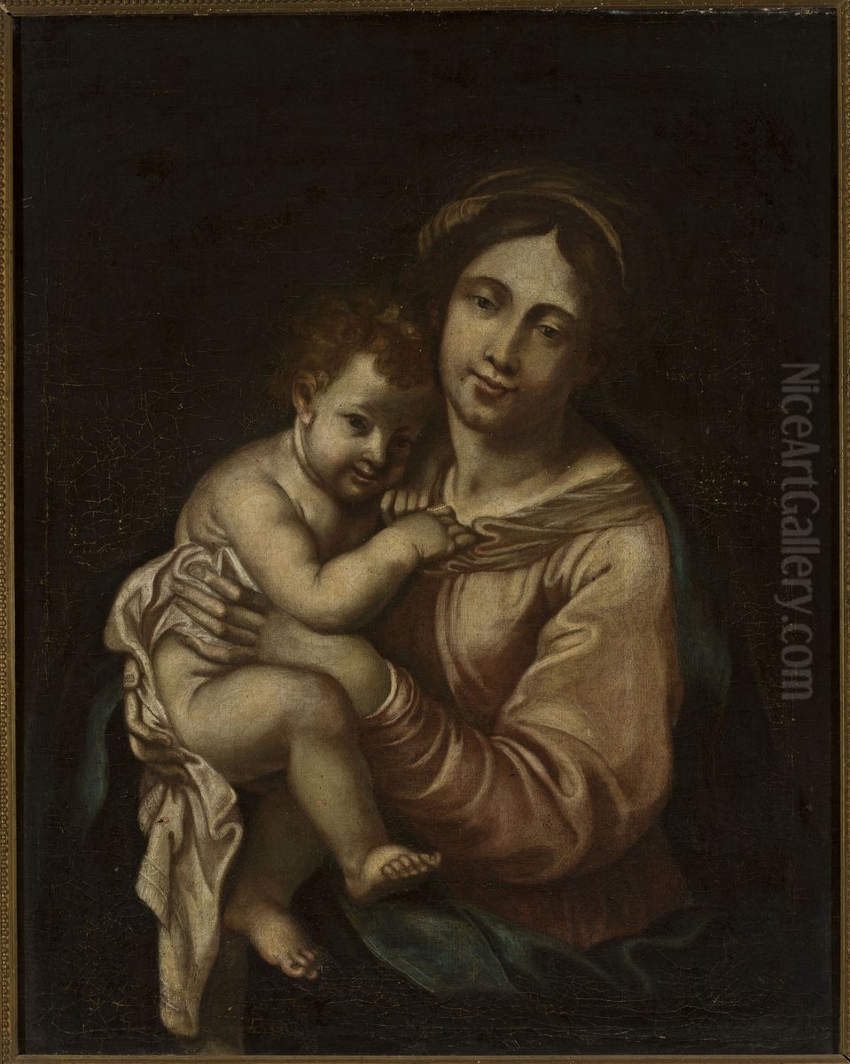 Madonna with Child Jesus Oil Painting by Giovanni Battista Salvi da Sassoferrato
