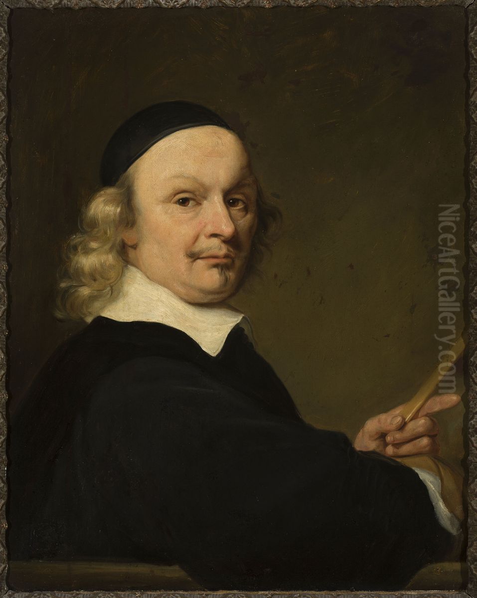 Portrait of a mathematician Oil Painting by Ferdinand Bol