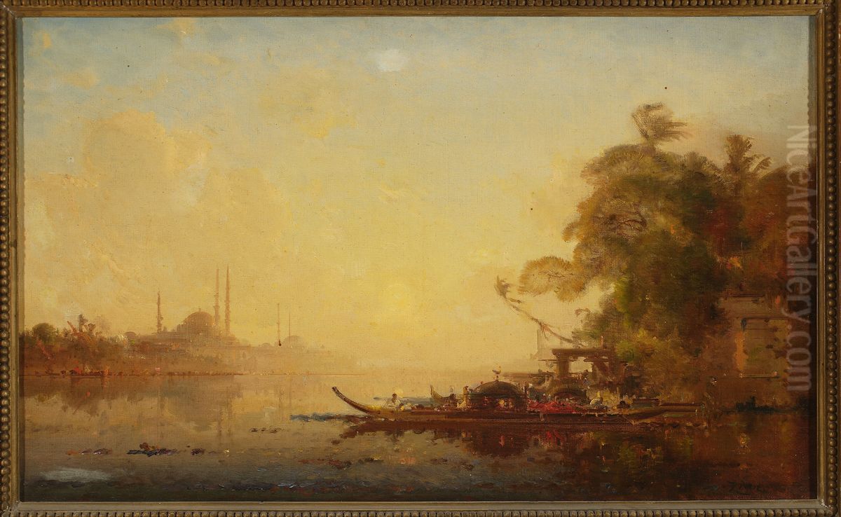 View of Constantinople Oil Painting by Felix Ziem