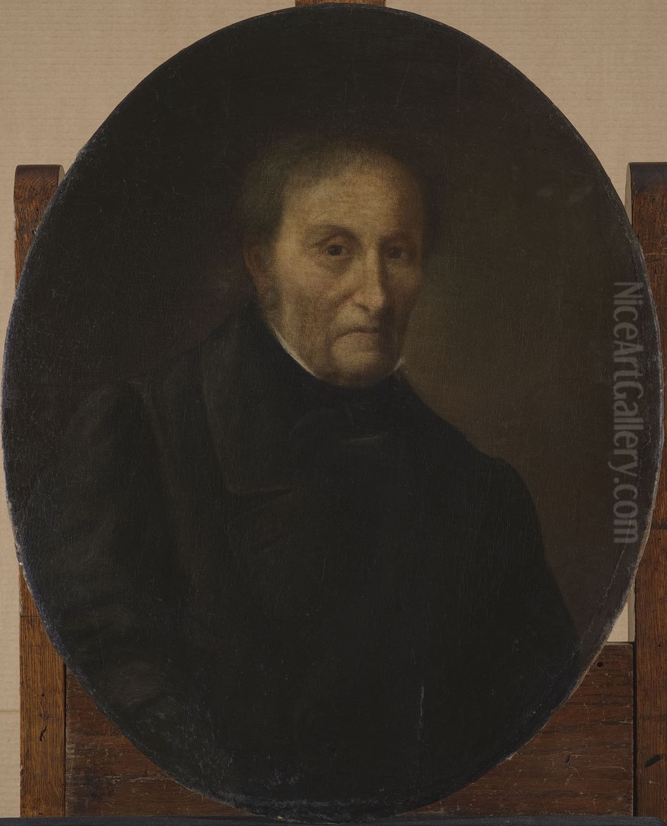 Portrait of Wiktor Grajewski, the last border judge in Samogitia Oil Painting by Franciszek Smuglewicz