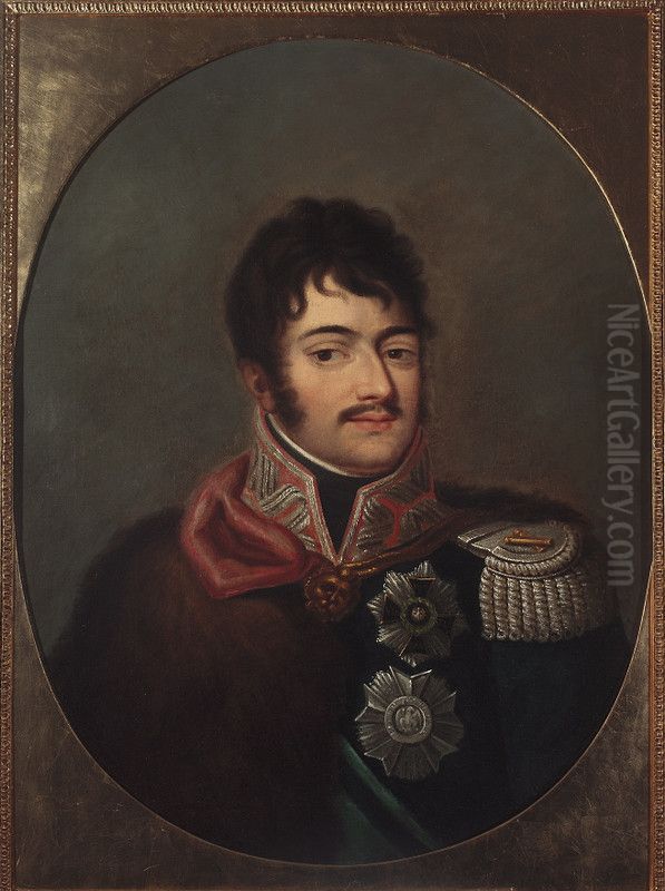 Portrait of Prince Jozef Poniatowski Oil Painting by Marcello Bacciarelli