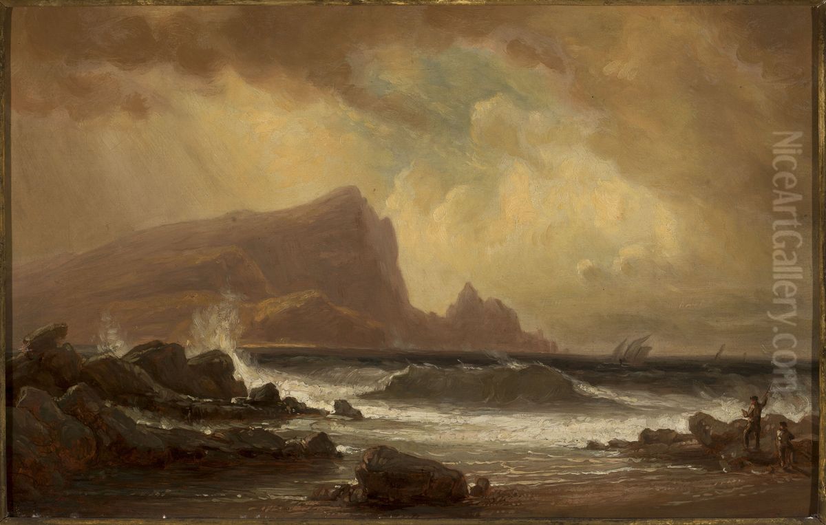 Coast of Portugal Oil Painting by Robert Kummer