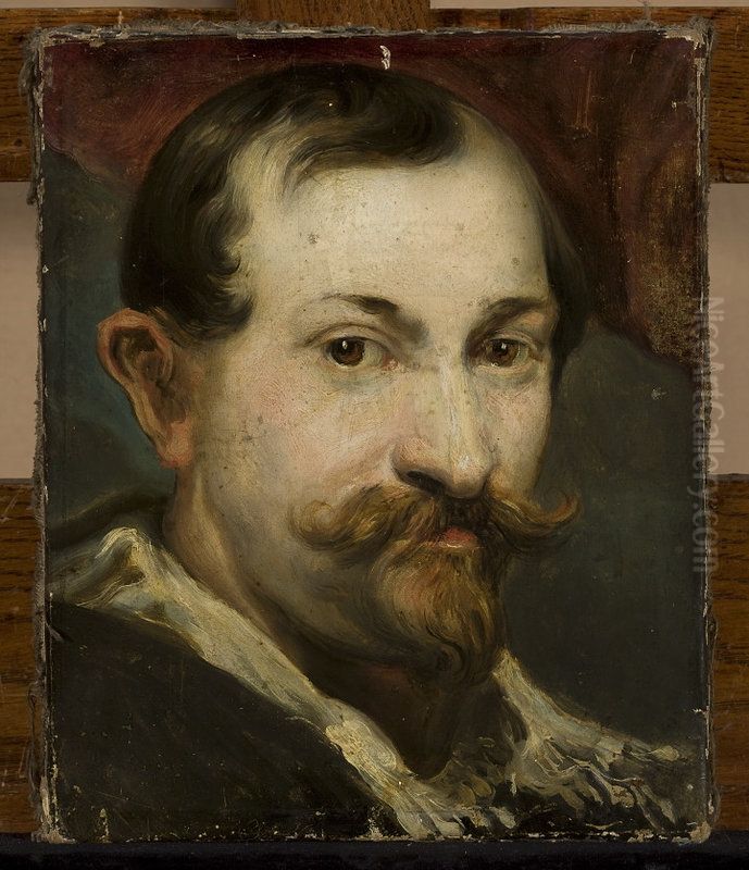 Portrait of the painter Jan Wildens Oil Painting by Sir Anthony Van Dyck