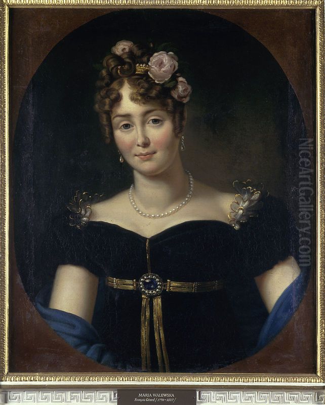 Portrait of Maria Walewska (1786-1817) Oil Painting by Francois Gerard