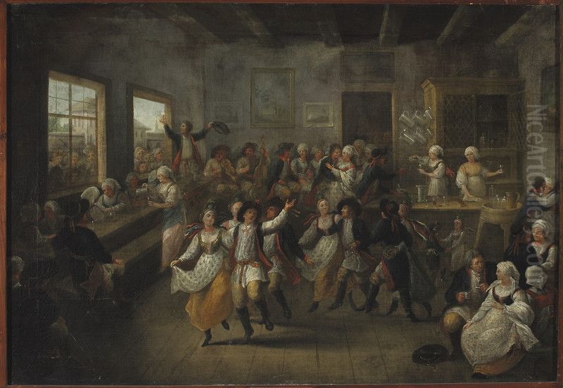 Tavern in Krakow Oil Painting by Michal Stachowicz