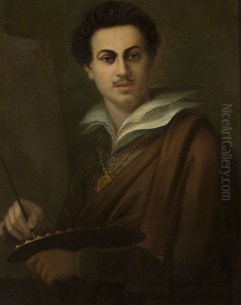 Self-portrait Oil Painting by Aleksander Kokular