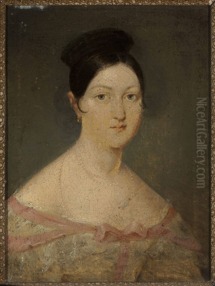 Portrait of a woman Oil Painting by Jan Rustem