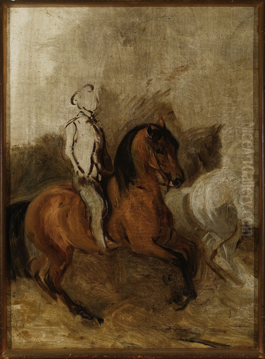 Horseman, sketch Oil Painting by Piotr Michalowski