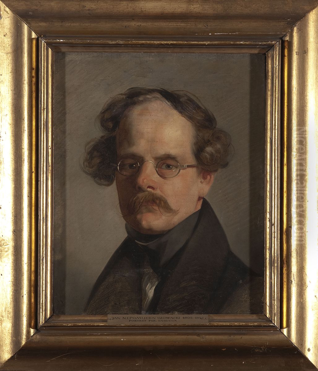 Portrait of Antoni Paszyc, colonel Oil Painting by Jan Nepomucen Glowacki