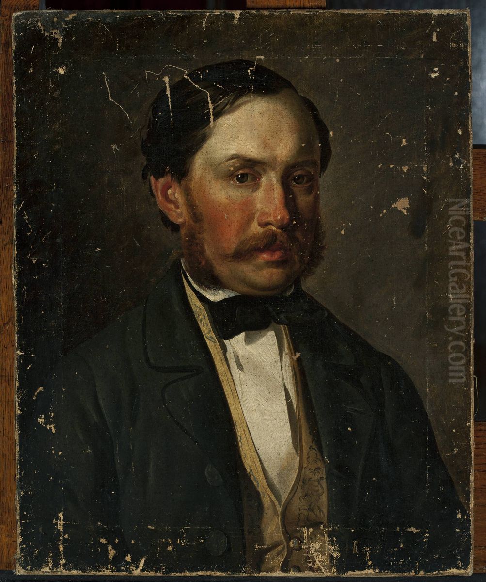 Portrait of Aleksander Odrowaz Bebnowski Oil Painting by Ivan Khrutsky